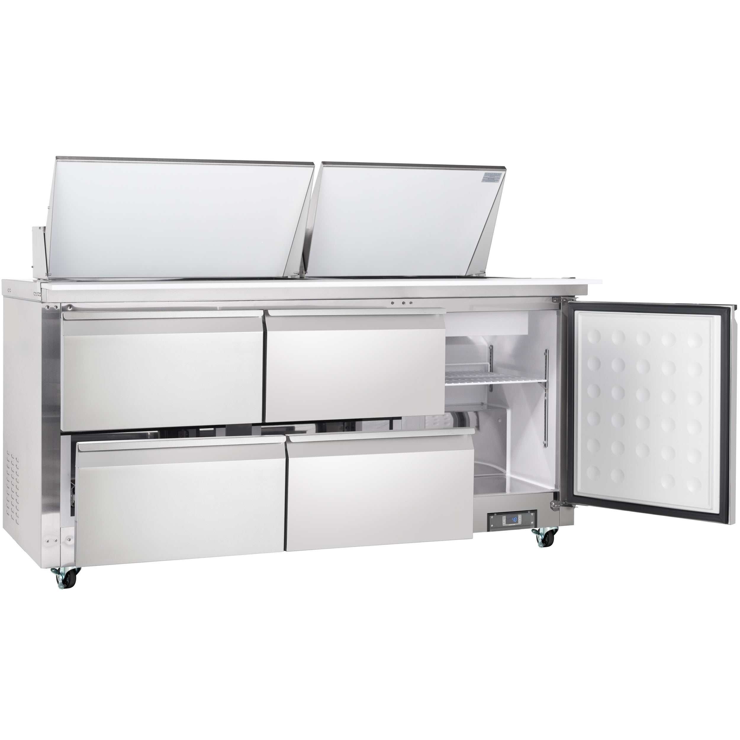 72" 4 Drawer Commercial Mega Top Refrigerated Sandwich and Salad Prep Table