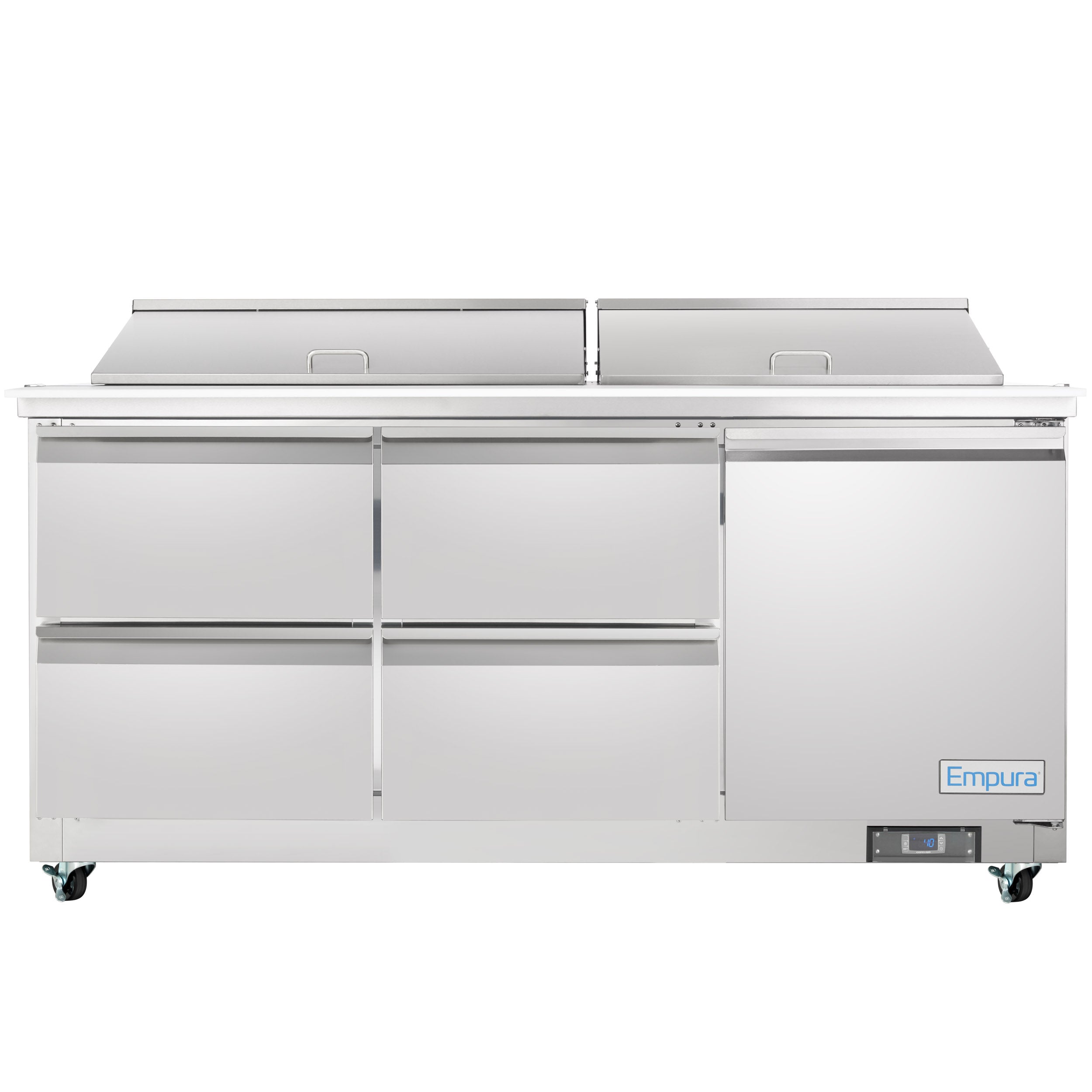 72" 4 Drawer Commercial Mega Top Refrigerated Sandwich and Salad Prep Table