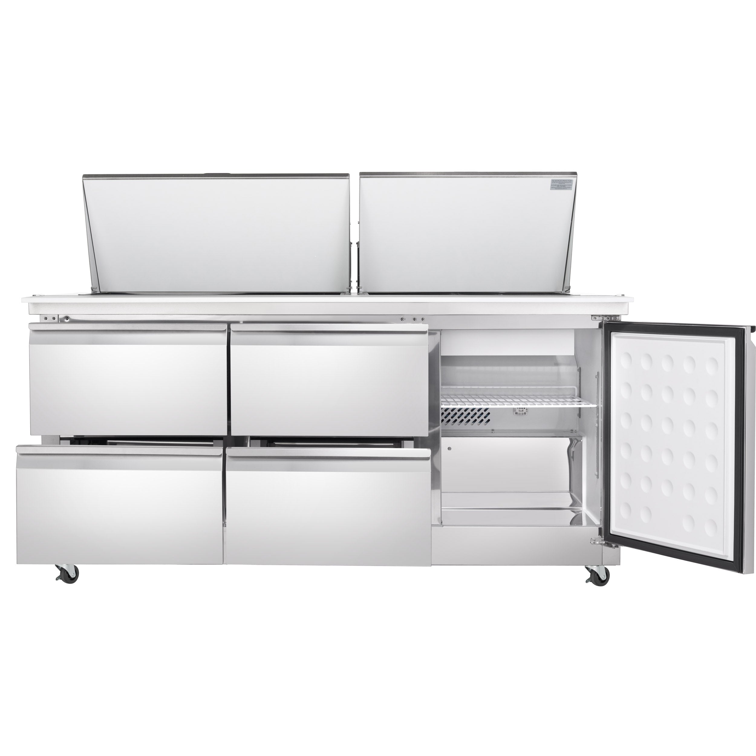 72" 4 Drawer Commercial Mega Top Refrigerated Sandwich and Salad Prep Table