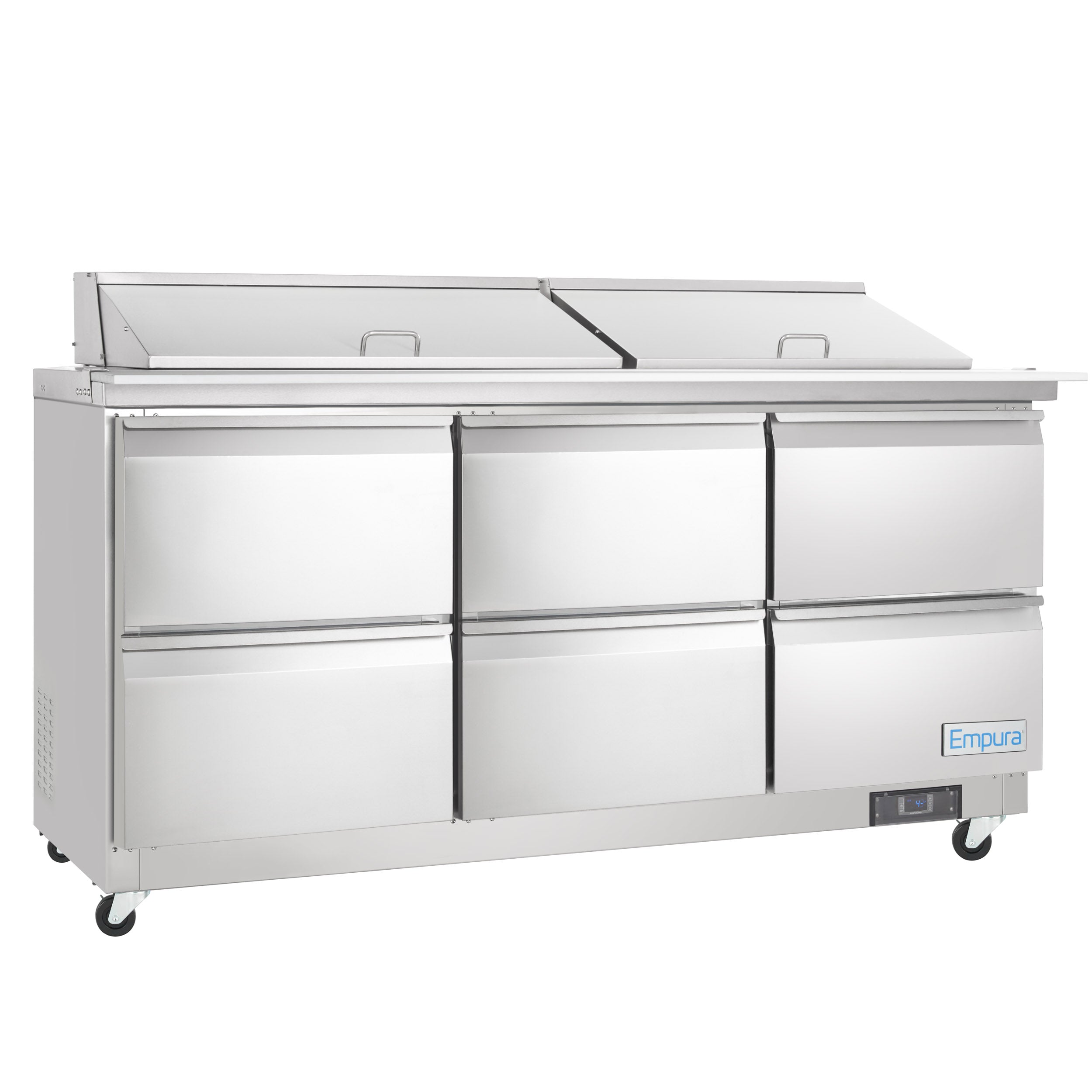72" 6 Drawer Commercial Mega Top Refrigerated Sandwich and Salad Prep Table