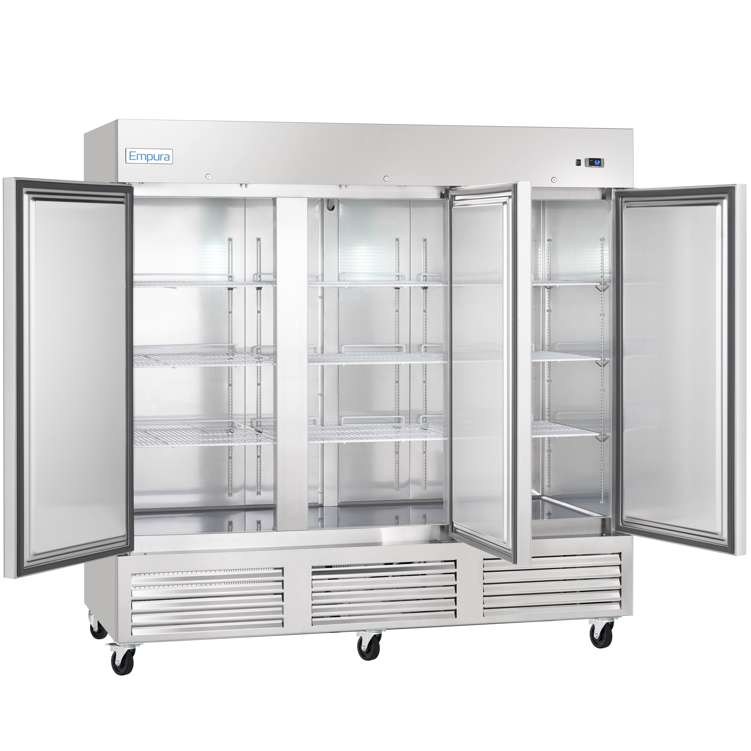 81" Commercial 3 Door Reach-In Freezer