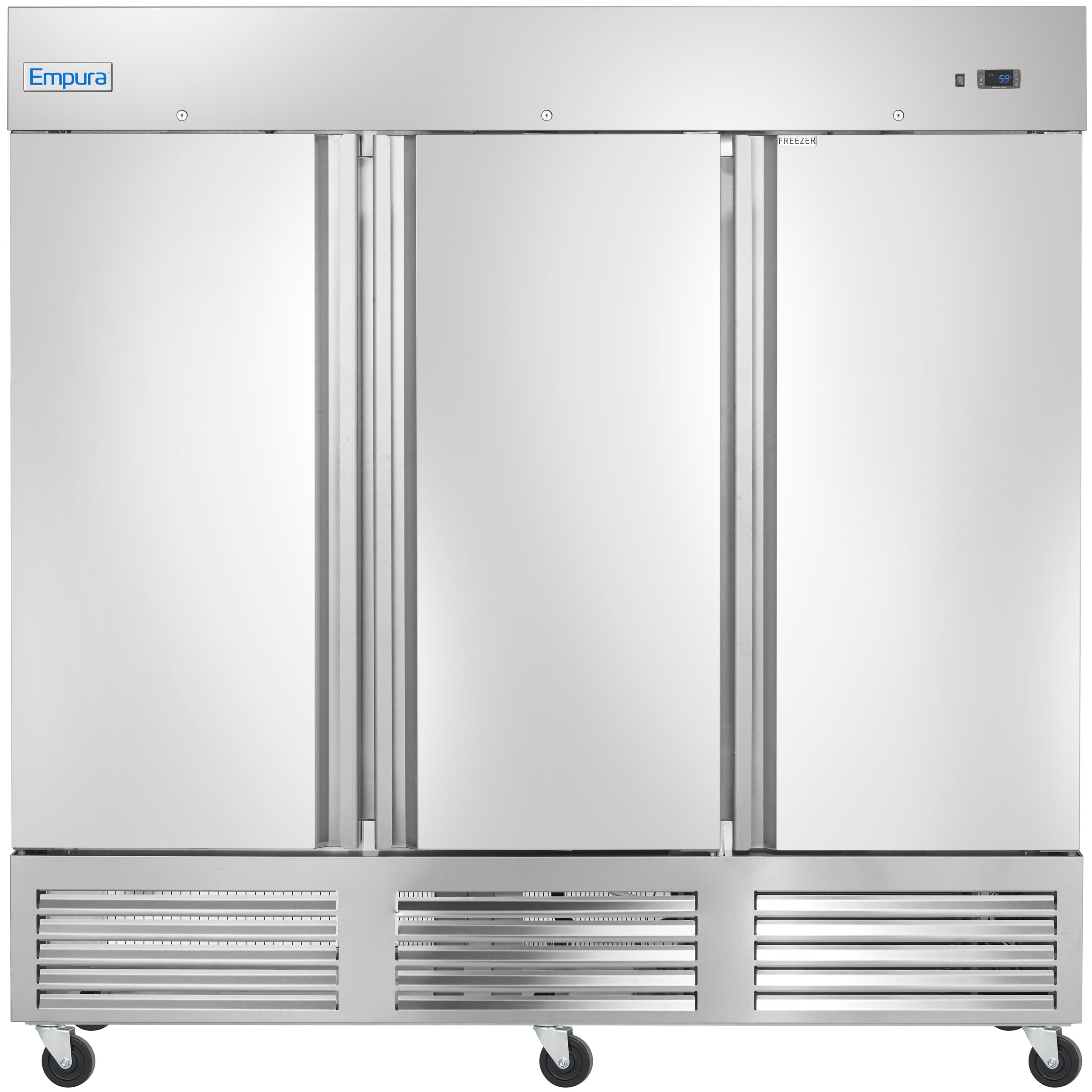 81" Commercial 3 Door Reach-In Freezer