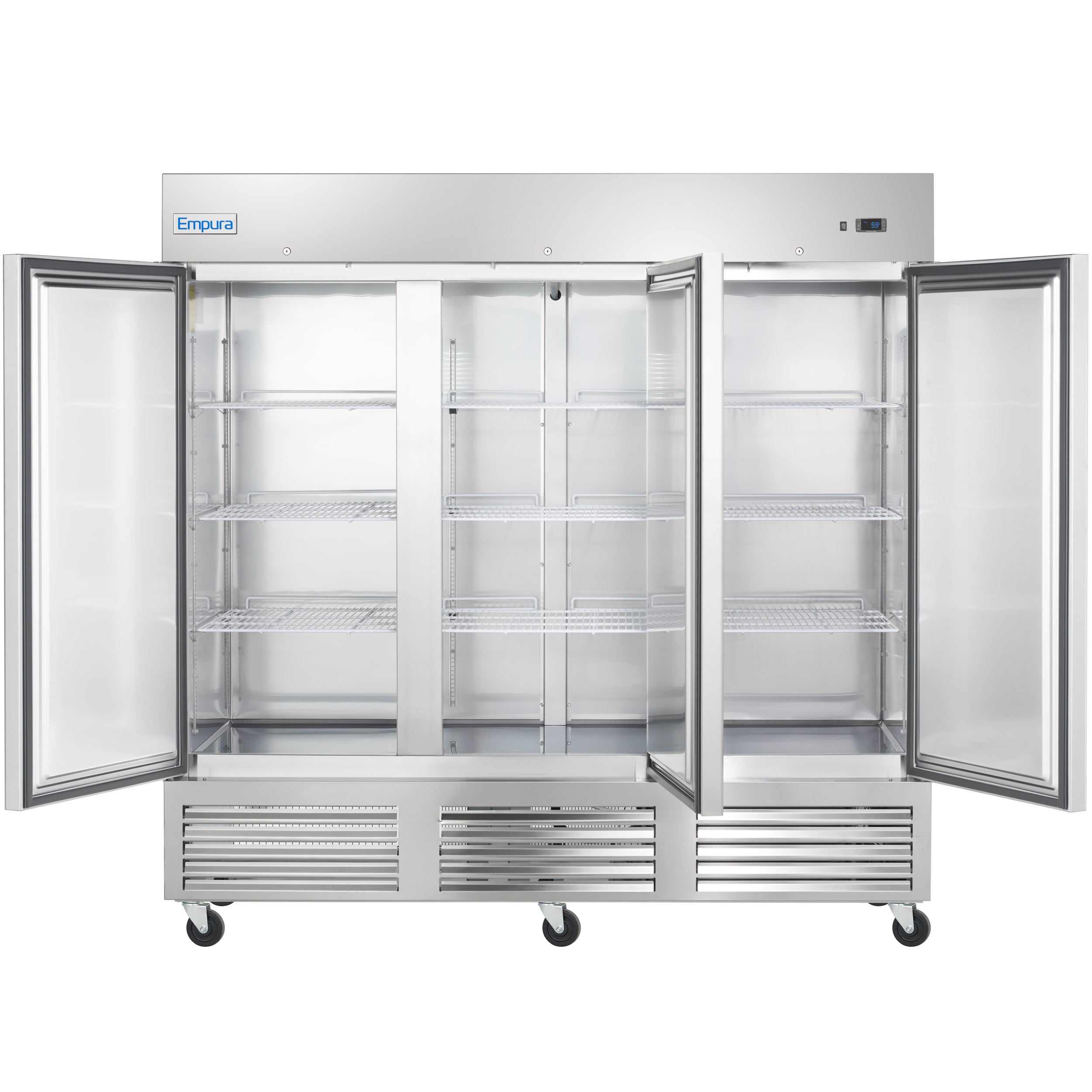 81" Commercial 3 Door Reach-In Freezer