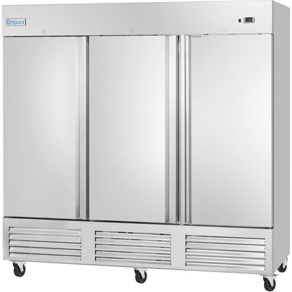 81" Commercial 3 Door Reach-In Freezer