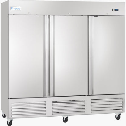 81" Commercial 3 Door Reach-In Refrigerator