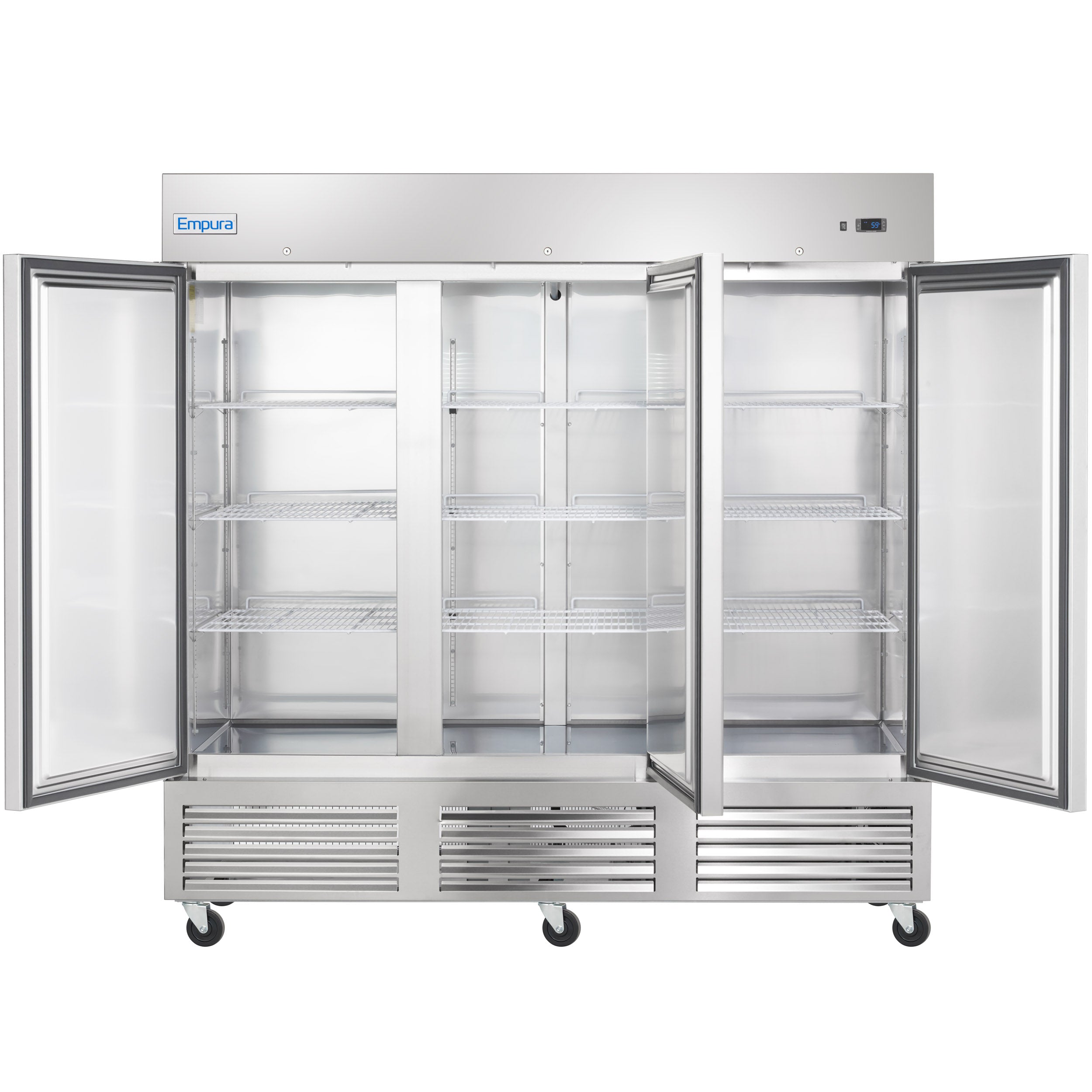 81" Commercial 3 Door Reach-In Refrigerator