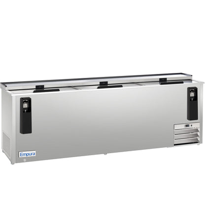 95" Stainless Steel Commercial Horizontal Bottle Cooler