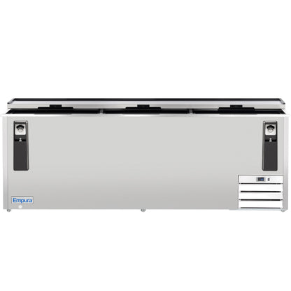 95" Stainless Steel Commercial Horizontal Bottle Cooler