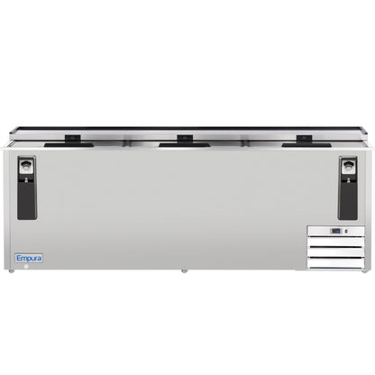 95" Stainless Steel Commercial Horizontal Bottle Cooler