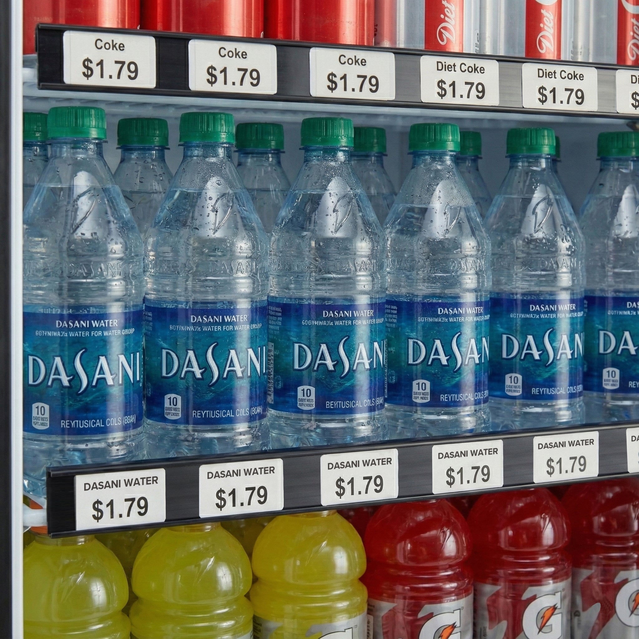 Optional (8) Piece Black Price Tag Kit Compatible with Empura 44.49 Inch Merchandiser Refrigerators