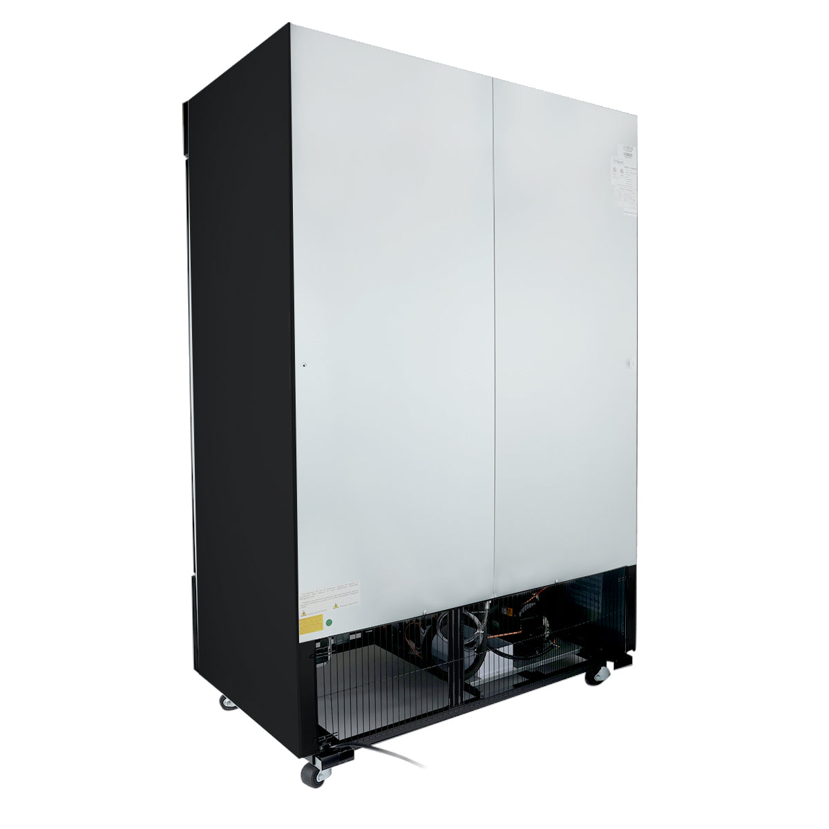 54" Black Swing Commercial Glass Door Merchandiser Freezer