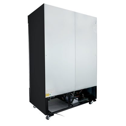 54" Black Swing Commercial Glass Door Merchandiser Freezer
