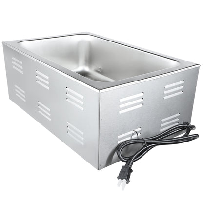 15" x 24" Full Size Electric Countertop Food Warmer - 120V, 1,500W Food Pan Warmer, Countertop Empura