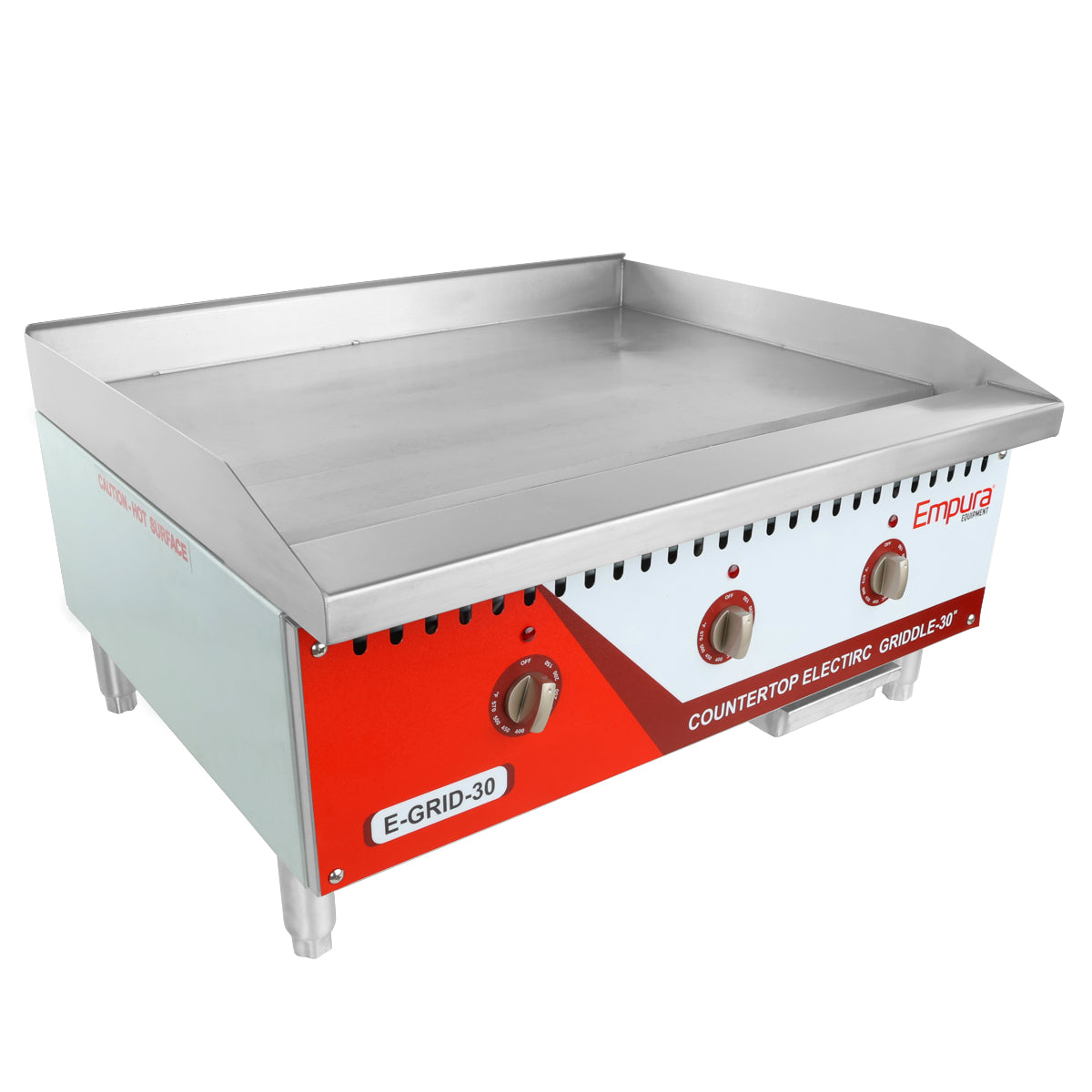 30" Electric Commercial Countertop Griddle - 208 or 240V, 3945-5250W