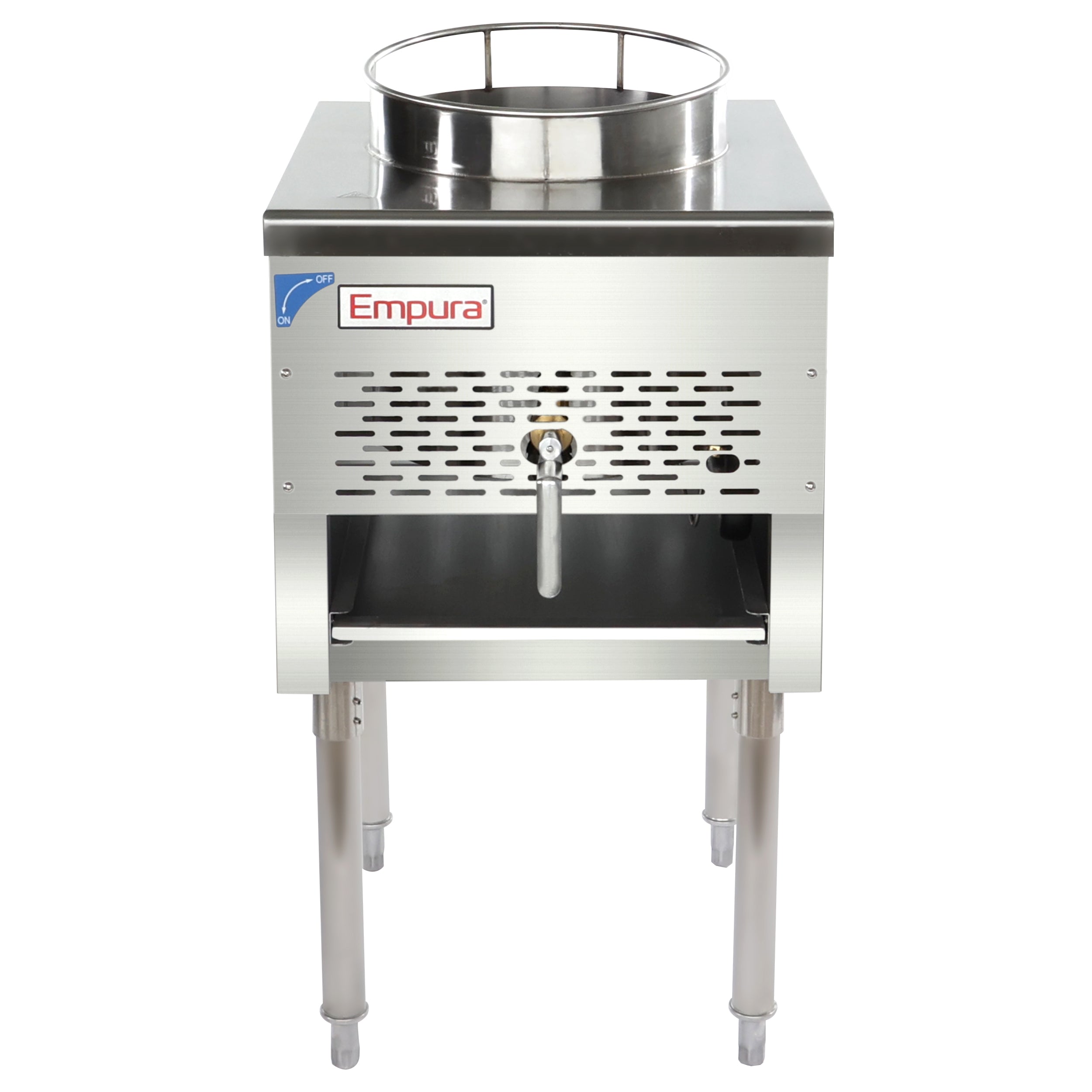 13" Diameter Stainless Steel Gas Wok Range - 95,000 BTU
