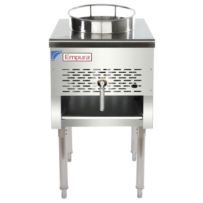 13" Diameter Stainless Steel Gas Wok Range - 95,000 BTU
