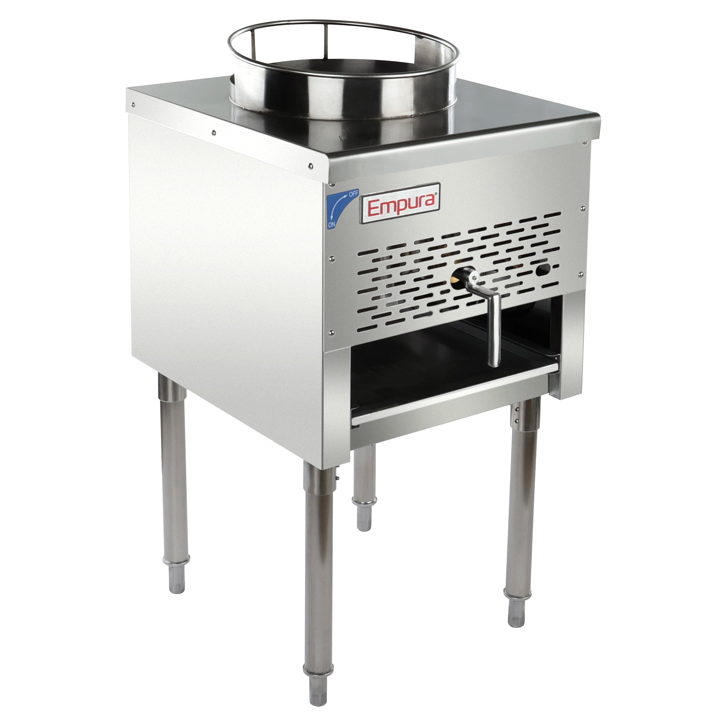 13" Diameter Stainless Steel Gas Wok Range - 95,000 BTU