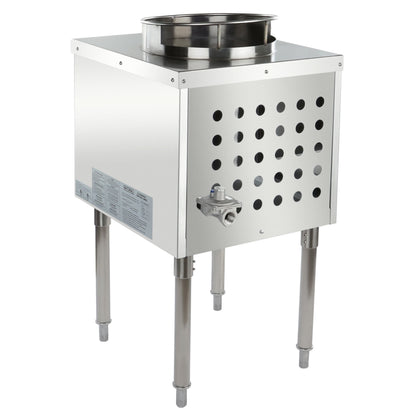13" Diameter Stainless Steel Gas Wok Range - 95,000 BTU