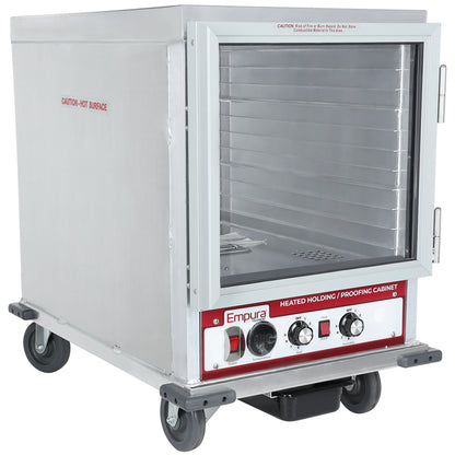 Half Size Commercial Insulated Heated Proofing Cabinet with Clear Door - 120V Heated Holding Proofing Cabinet, Mobile Empura