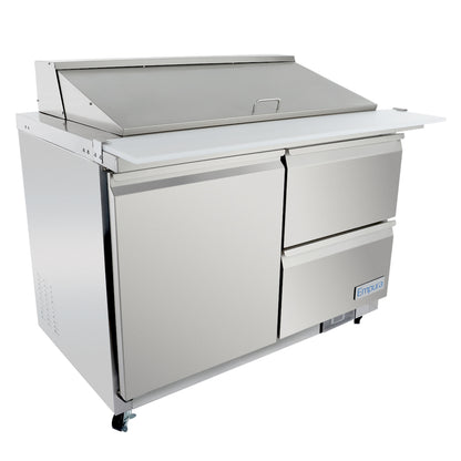 48" 2 Drawer Commercial Mega Top Refrigerated Sandwich and Salad Prep Table