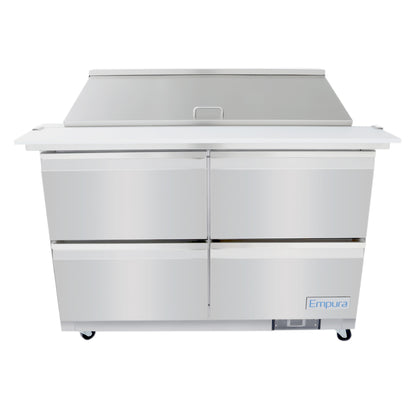 48" 4 Drawer Commercial Mega Top Refrigerated Sandwich and Salad Prep Table