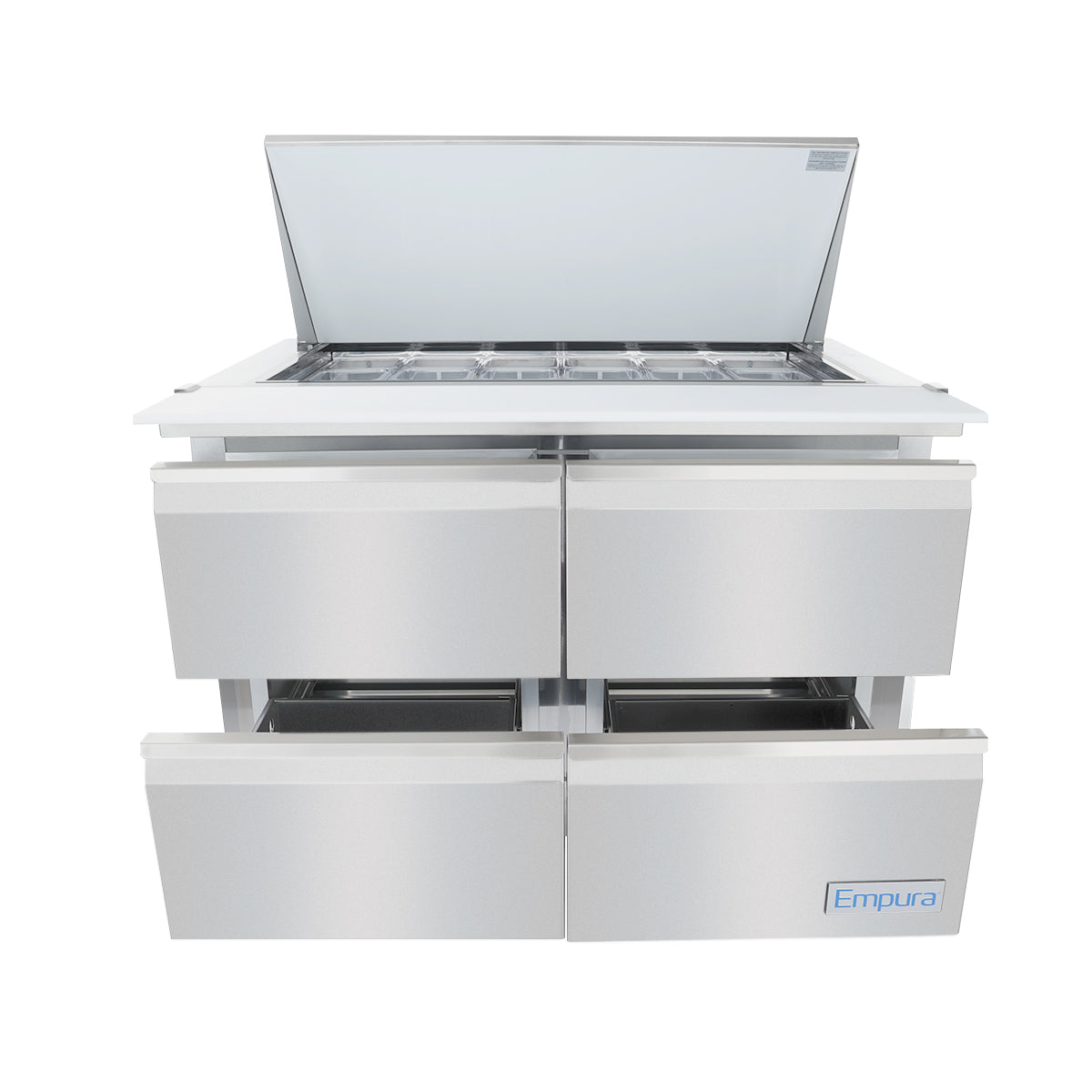 48" 4 Drawer Commercial Mega Top Refrigerated Sandwich and Salad Prep Table