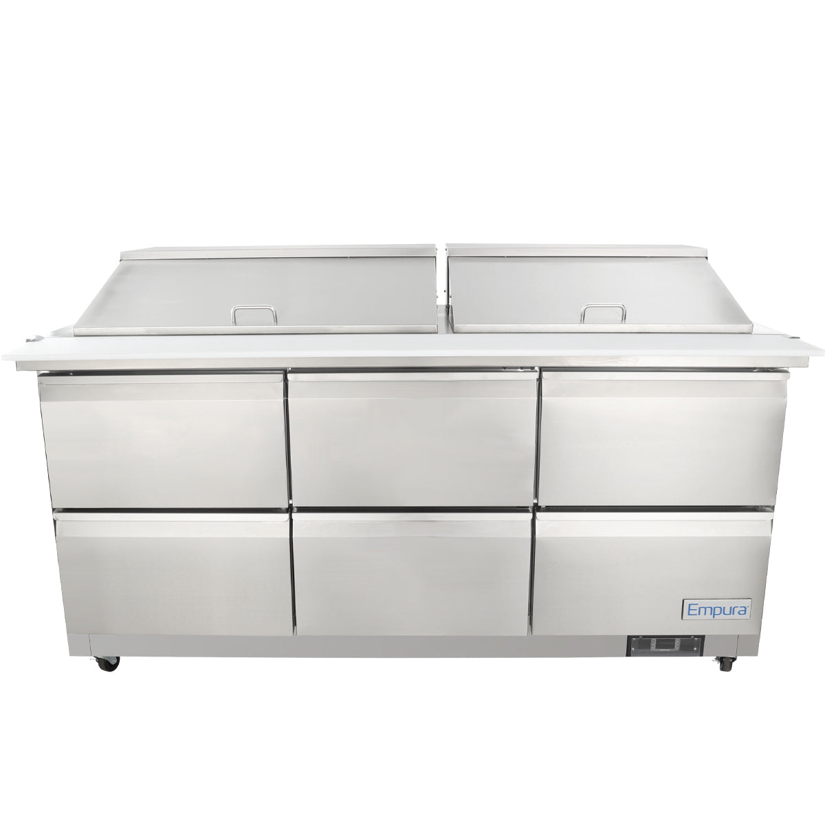 72" 6 Drawer Commercial Mega Top Refrigerated Sandwich and Salad Prep Table