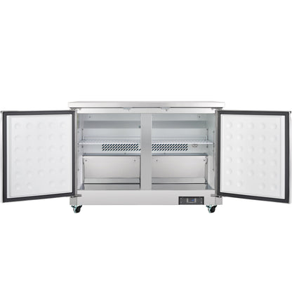 48" Two Door Commercial Undercounter Reach-In Refrigerator