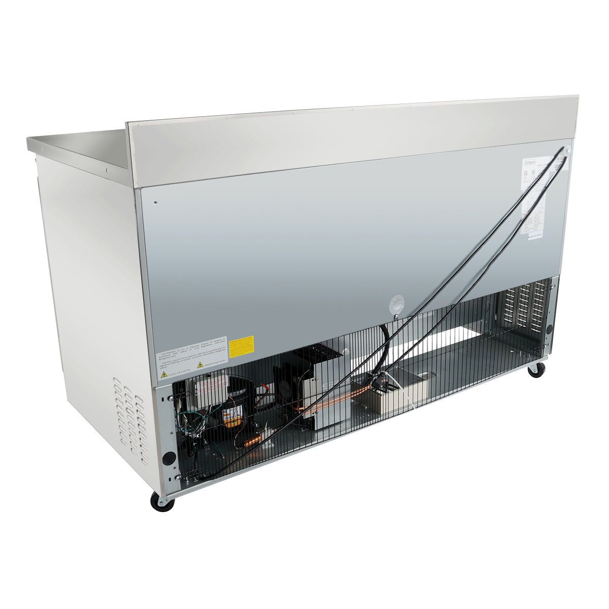 61" Two Door Commercial Work Top Undercounter Refrigerator