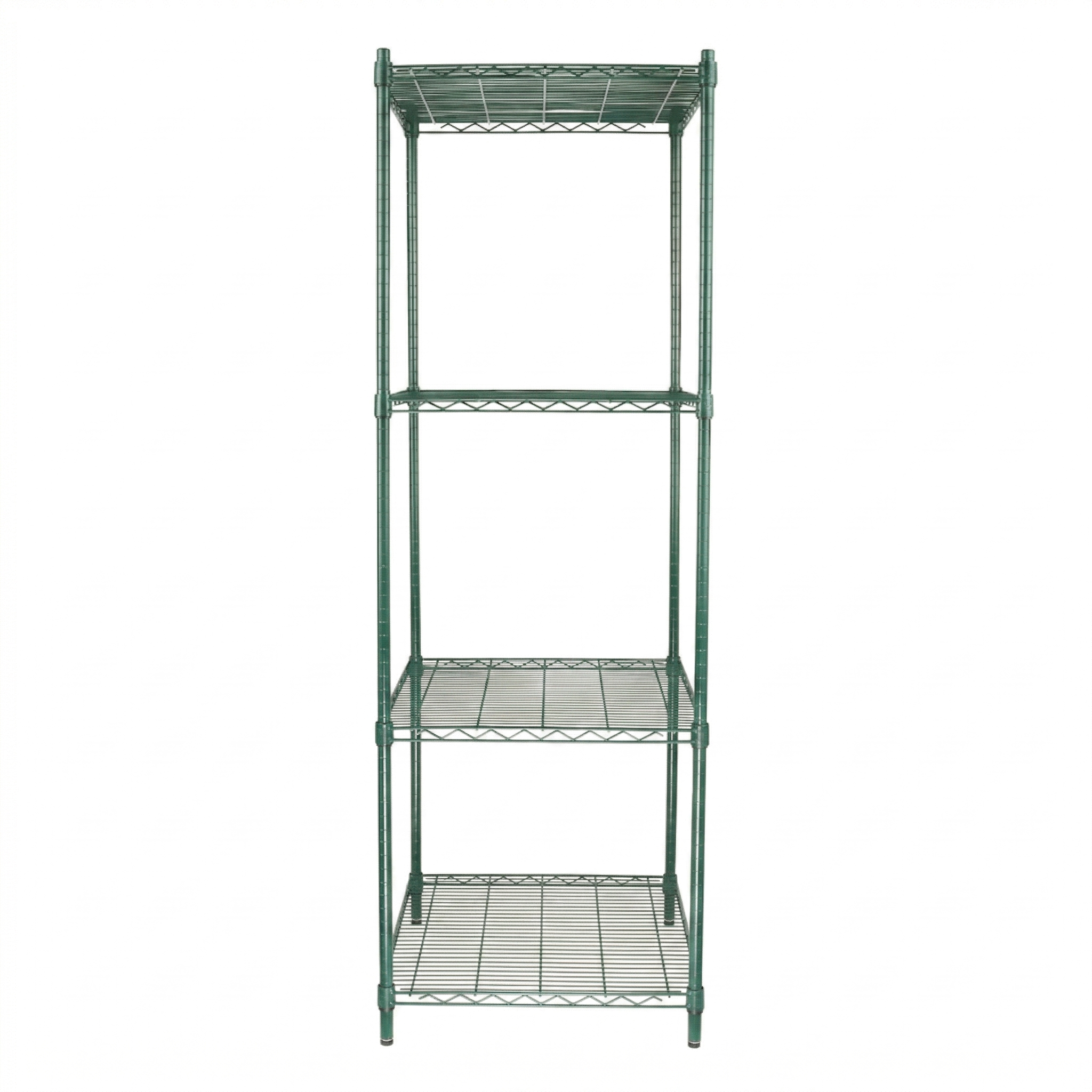 24" x 24" Epoxy 4-Shelf Commercial Wire Shelving Kit Kit with 74" Posts, NSF