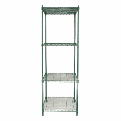 24" x 24" Epoxy 4-Shelf Commercial Wire Shelving Kit Kit with 74" Posts, NSF