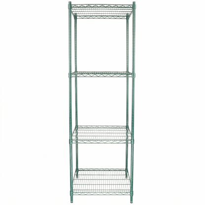 24" x 24" Epoxy 4-Shelf Commercial Wire Shelving Kit Kit with 74" Posts, NSF