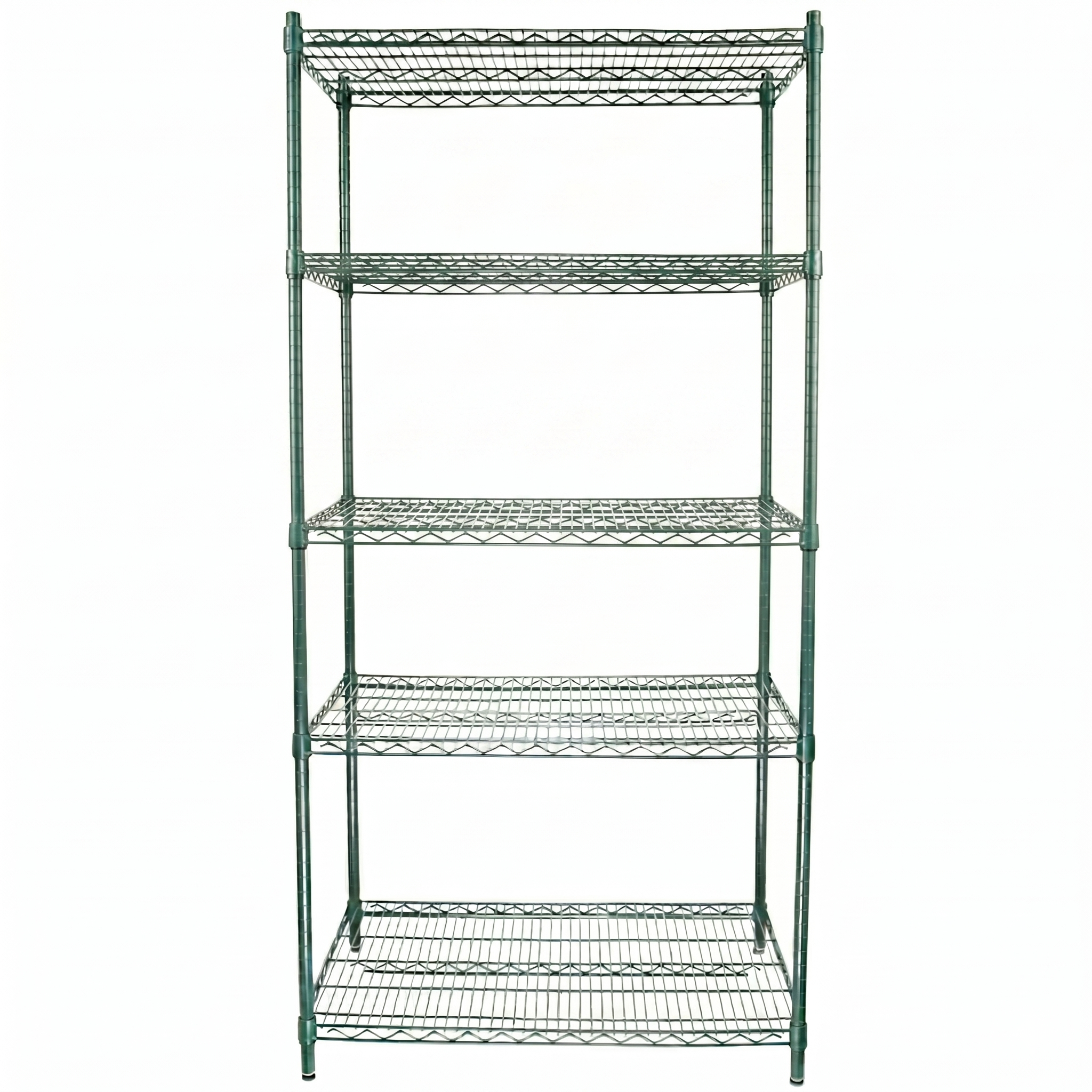 48" x 24" Epoxy 5-Shelf Commercial Wire Shelving Kit Kit with 86" Posts, NSF