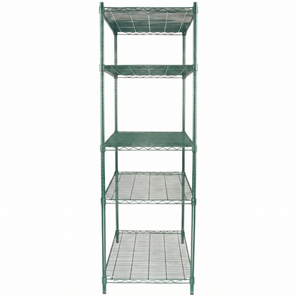 48" x 24" Epoxy 5-Shelf Commercial Wire Shelving Kit Kit with 86" Posts, NSF