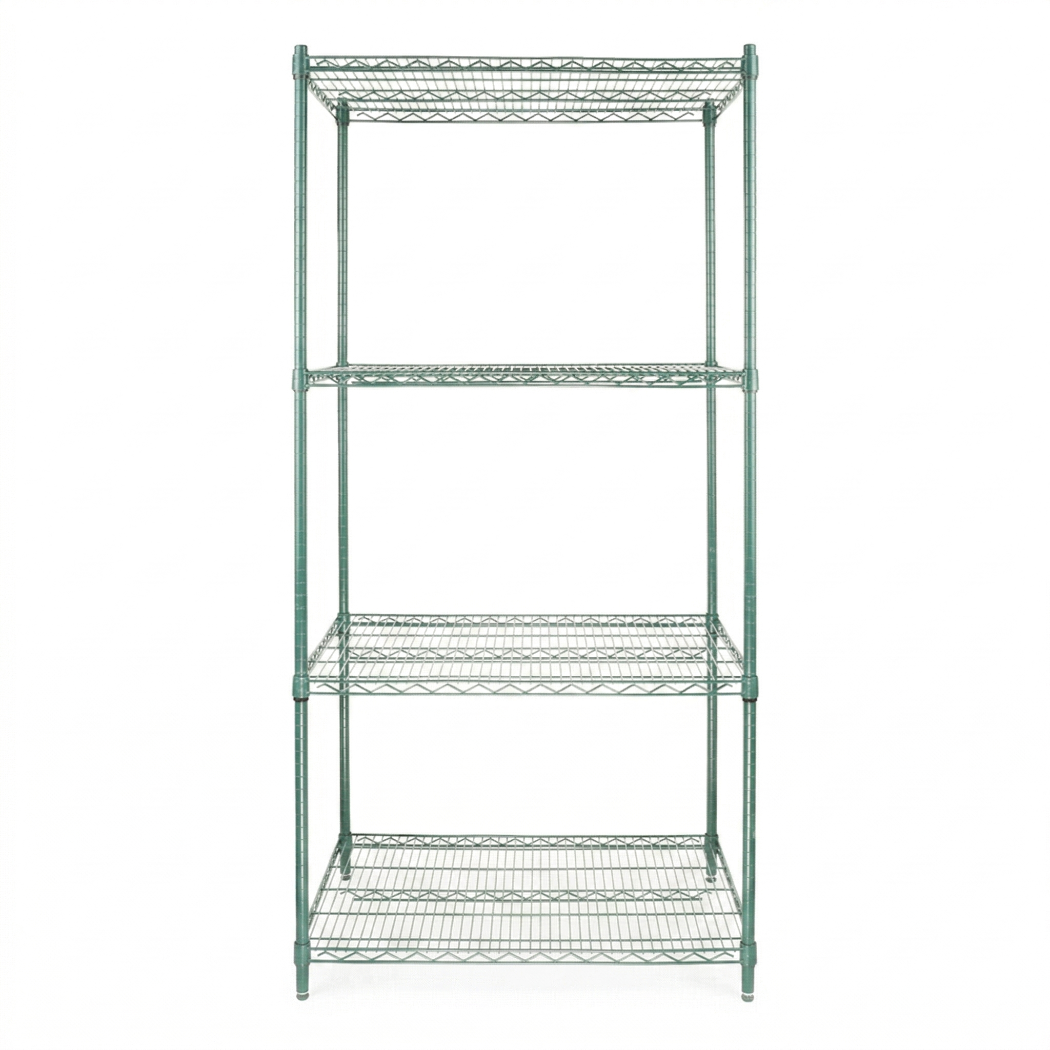 48" x 24" Epoxy 4-Shelf Commercial Wire Shelving Kit Kit with 74" Posts, NSF