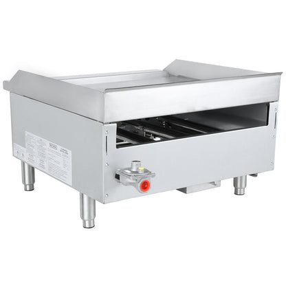 24" Standard Duty Commercial Countertop Gas Griddle with Manual Controls - 60,000 BTU Griddle, Gas, Countertop Empura