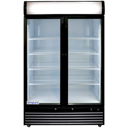 44" Black Swing Commercial Glass Door Merchandiser Refrigerator - 35 cu ft Refrigerator, Merchandiser Empura