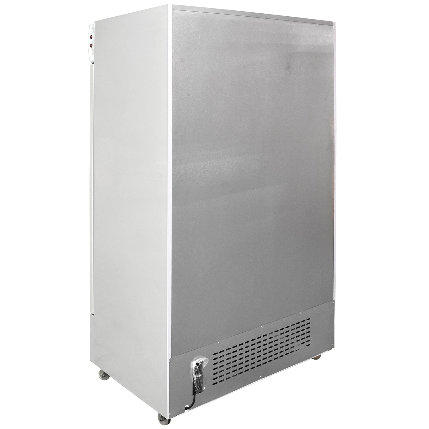 Empura EGM-36W 48.25" Wide Two Section White Refrigerated Merchandiser With Swinging Glass Doors