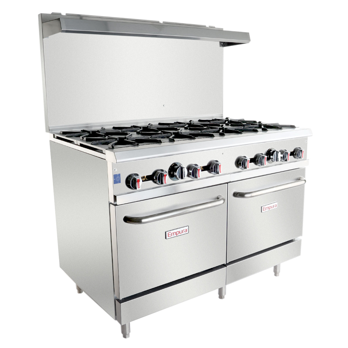 48" 8 Burner Commercial Liquid Propane Range with 2 Ovens