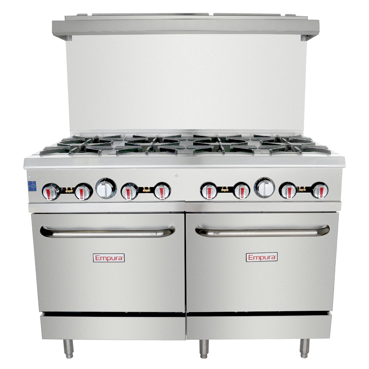 48" 8 Burner Commercial Liquid Propane Range with 2 Ovens