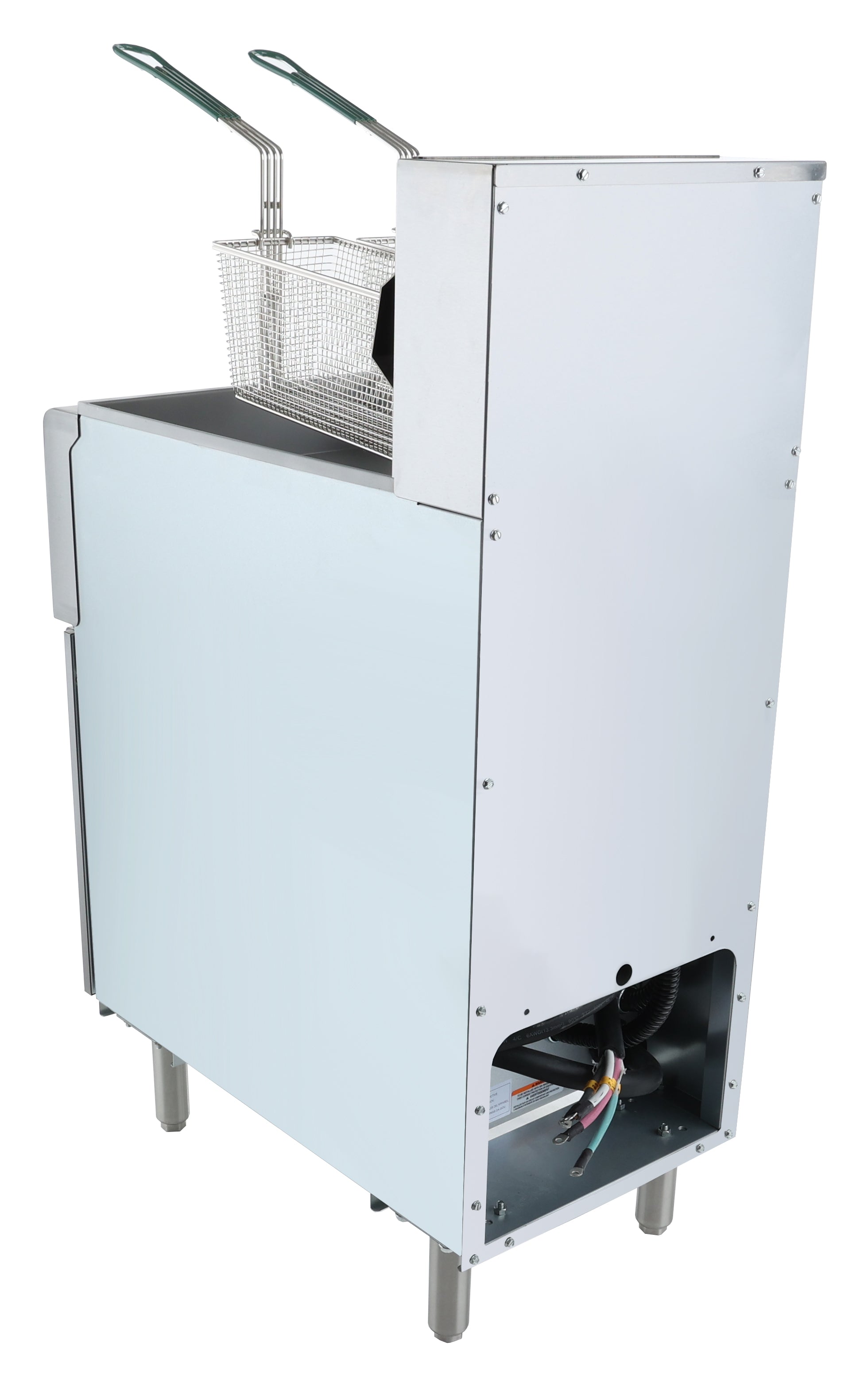 40 lb. Electric Commercial Stainless Steel Full Pot Floor Fryer Fryer, Electric, Floor Model, Full Pot Empura