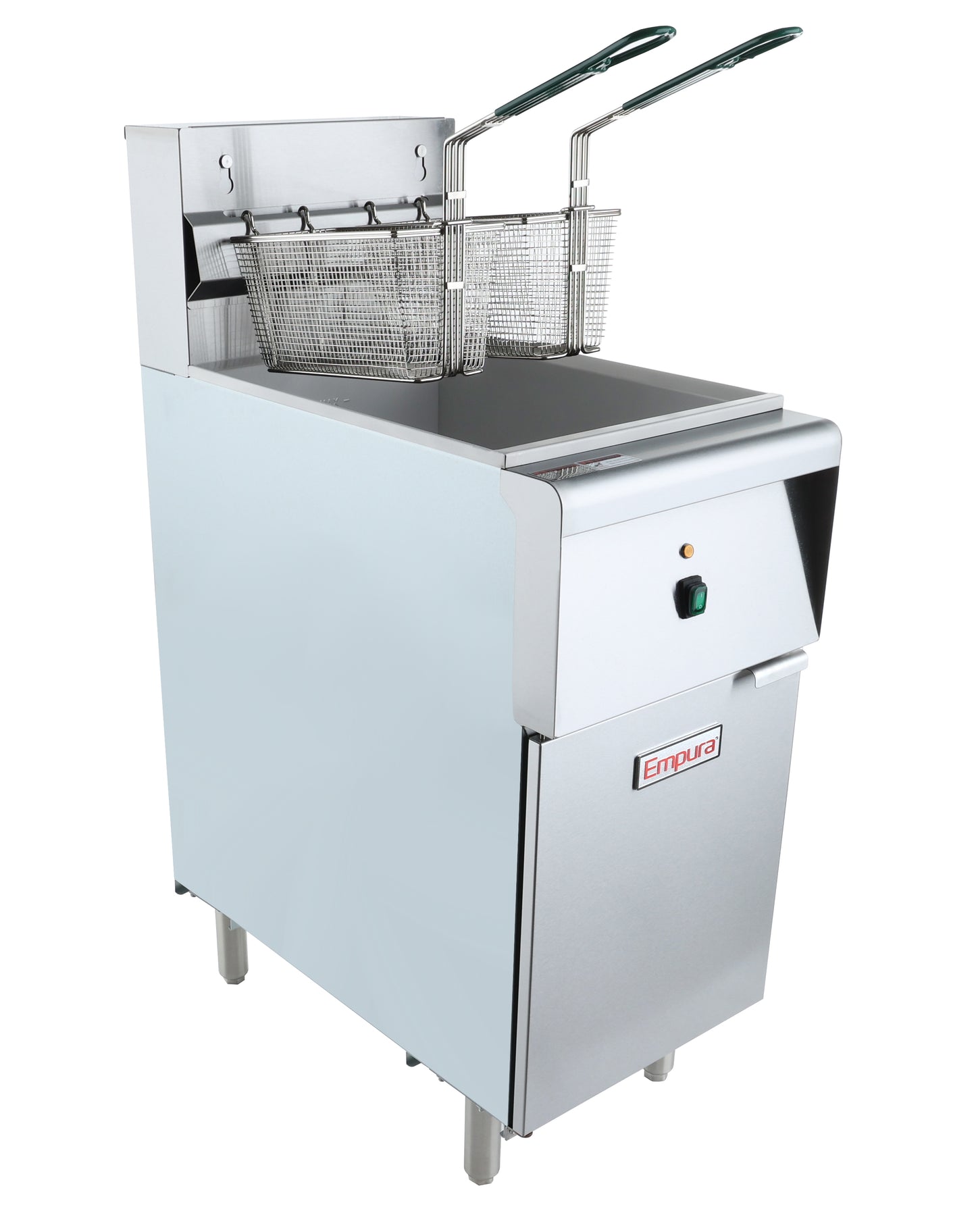 Empura EEF40208PH3 15-1/2 Inch Wide Full Pot Commercial Electric Floor Fryer 40 LB Capacity 208 Volt