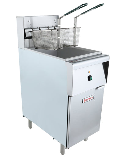 40 lb. Electric Commercial Stainless Steel Full Pot Floor Fryer Fryer, Electric, Floor Model, Full Pot Empura