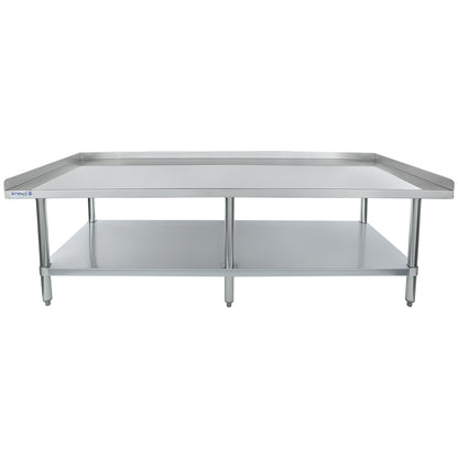 72" x 30" 16 Gauge Stainless Steel Equipment Stand with Galvanized Undershelf, NSF Equipment Stand Empura
