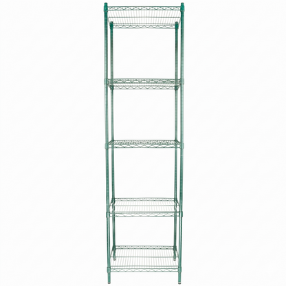 24" x 18" Epoxy 5-Shelf Commercial Wire Shelving Kit Kit with 86" Posts, NSF