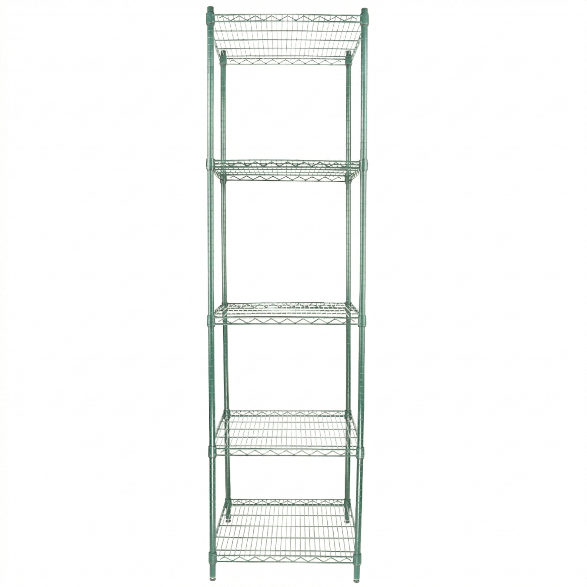 24" x 24" Epoxy 5-Shelf Commercial Wire Shelving Kit Kit with 86" Posts, NSF