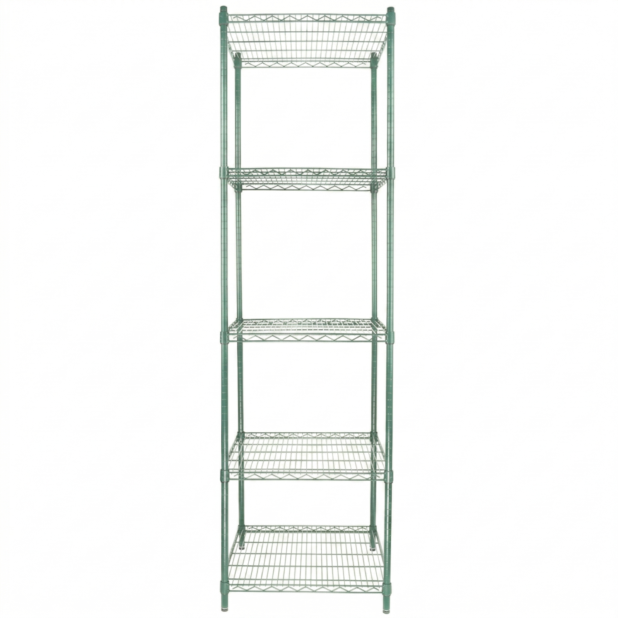 24" x 24" Epoxy 5-Shelf Commercial Wire Shelving Kit Kit with 86" Posts, NSF