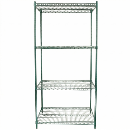 36" x 24" Epoxy 4-Shelf Commercial Wire Shelving Kit Kit with 74" Posts, NSF