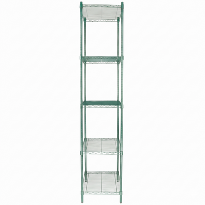 24" x 18" Epoxy 5-Shelf Commercial Wire Shelving Kit Kit with 86" Posts, NSF