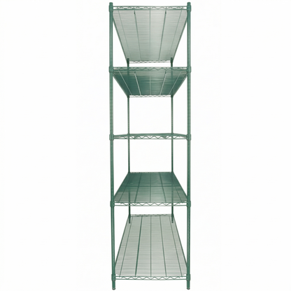 72" x 24" Epoxy 5-Shelf Commercial Wire Shelving Kit Kit with 86" Posts, NSF
